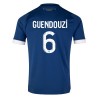 Olympique de Marseille GUENDOUZI 6 Fotbollströjor Borta tröja 2023-24 Kortärmad